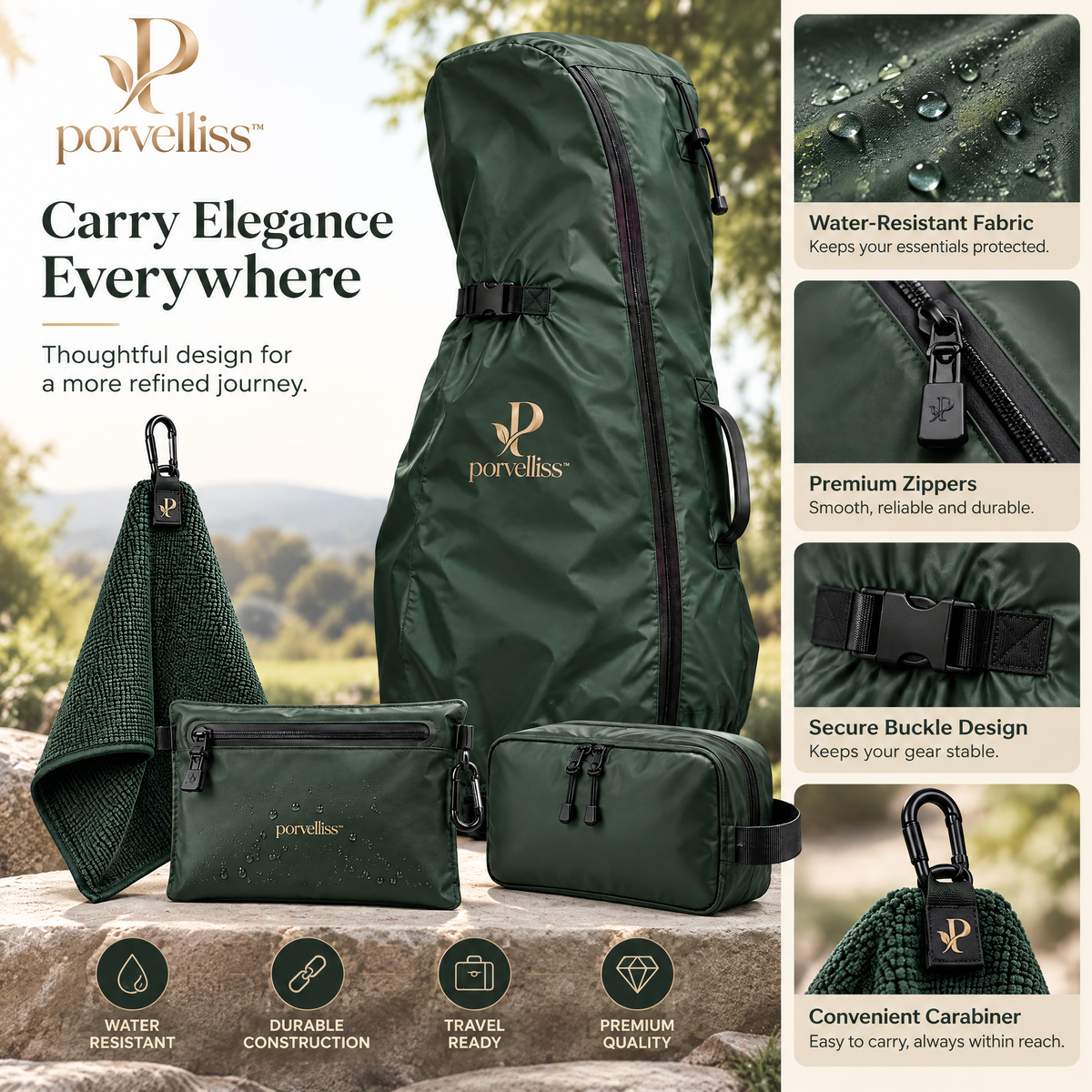 porvelliss™ WeatherShield Golf Gear Collection