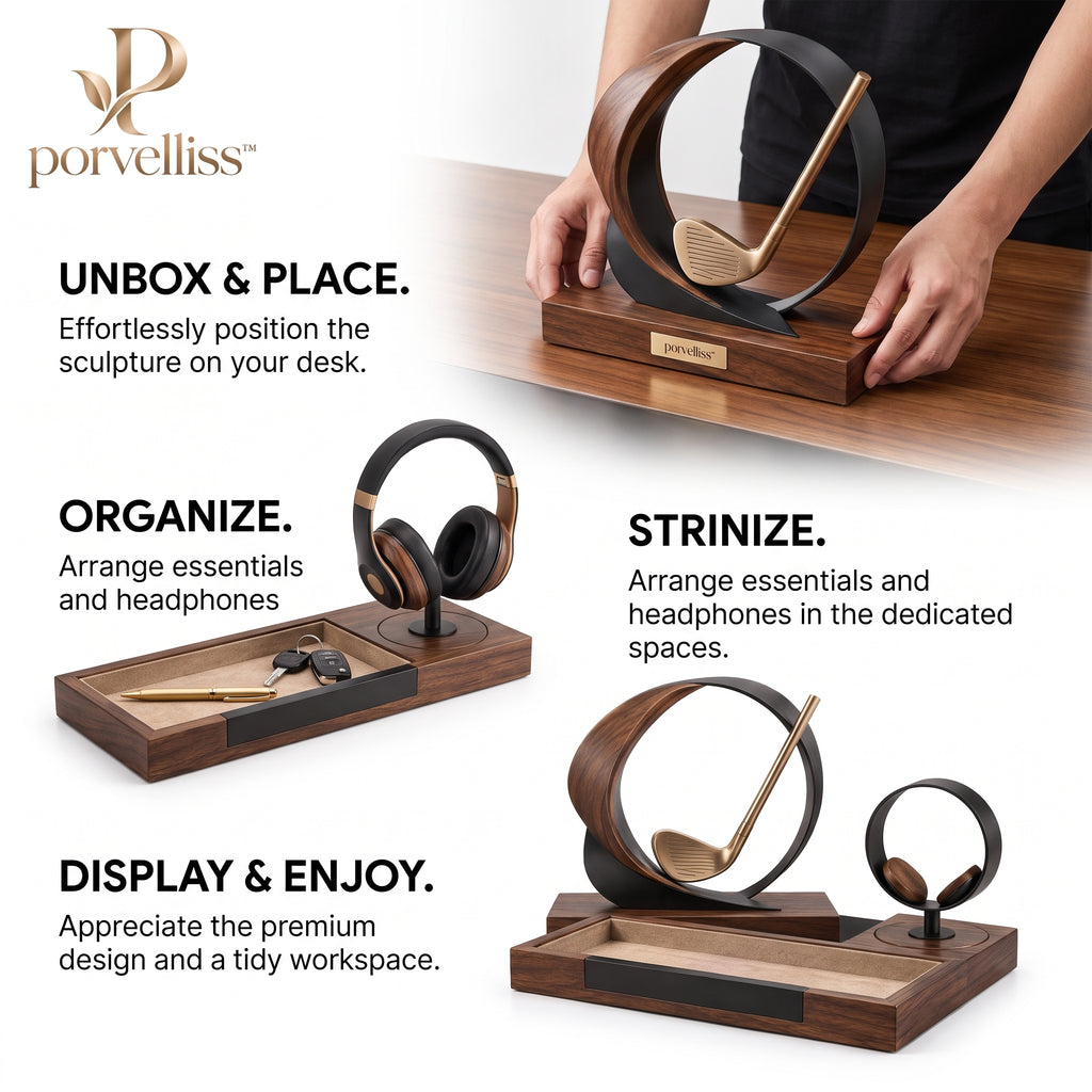 porvelliss™ Modern Golf Office Decor Collection
