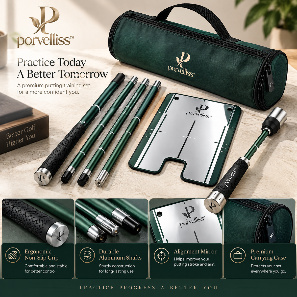 porvelliss™ Professional Golf Training Aid Kit