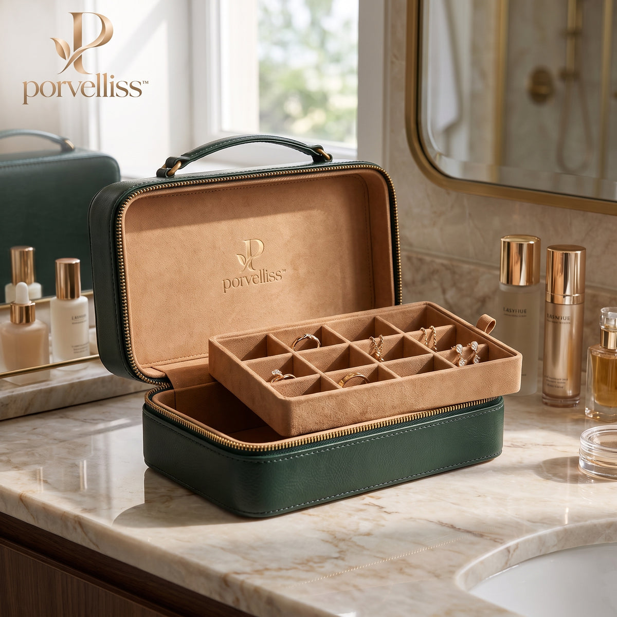 porvelliss™ Luxury Golf Ball Storage Case
