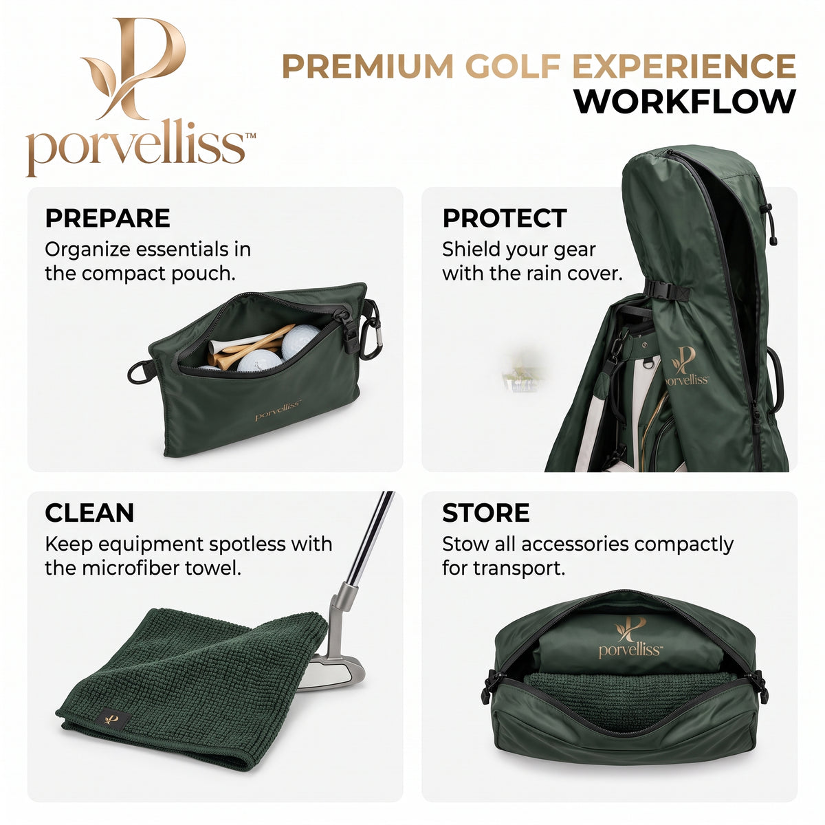 porvelliss™ WeatherShield Golf Gear Collection