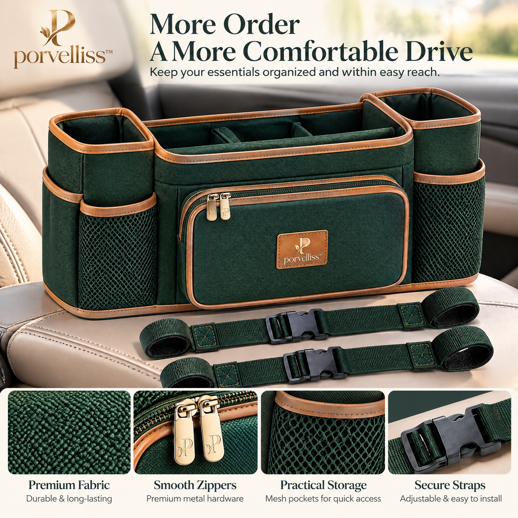 porvelliss™ Ergonomic Golf Cart Organizer
