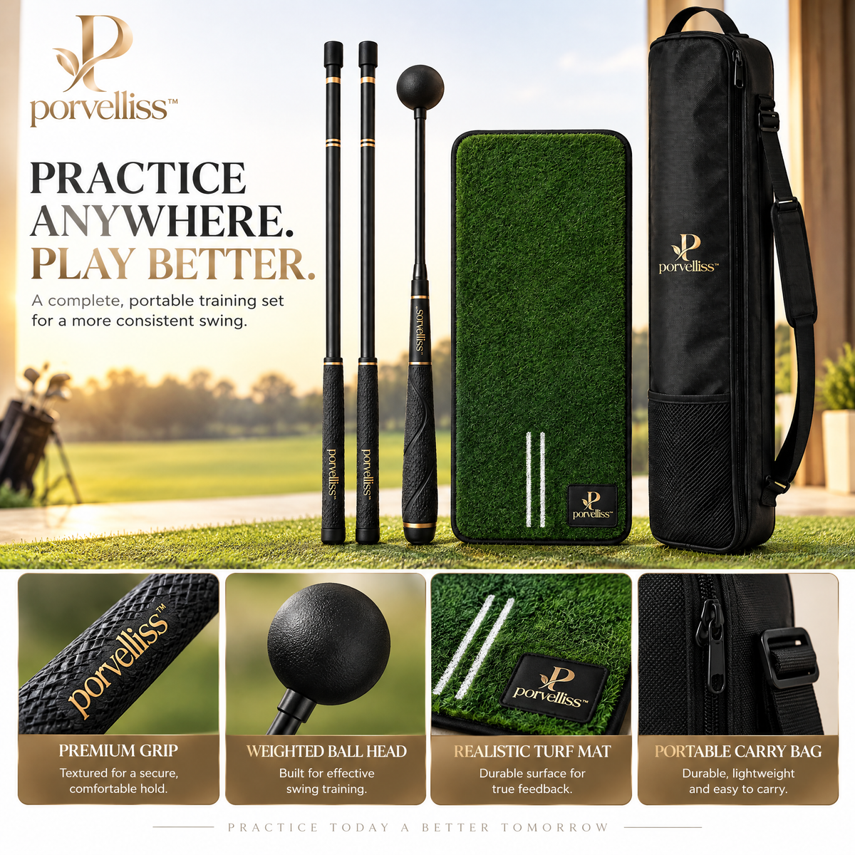 porvelliss™ Premium Golf Range Practice Set
