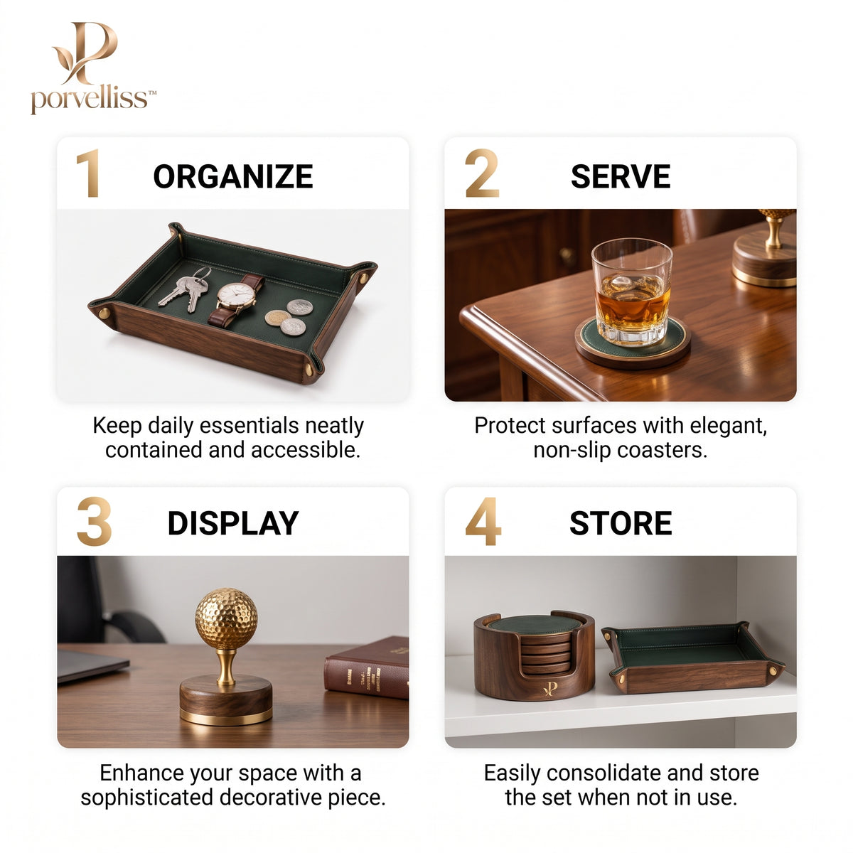 porvelliss™ Signature Golf Lounge Accessories