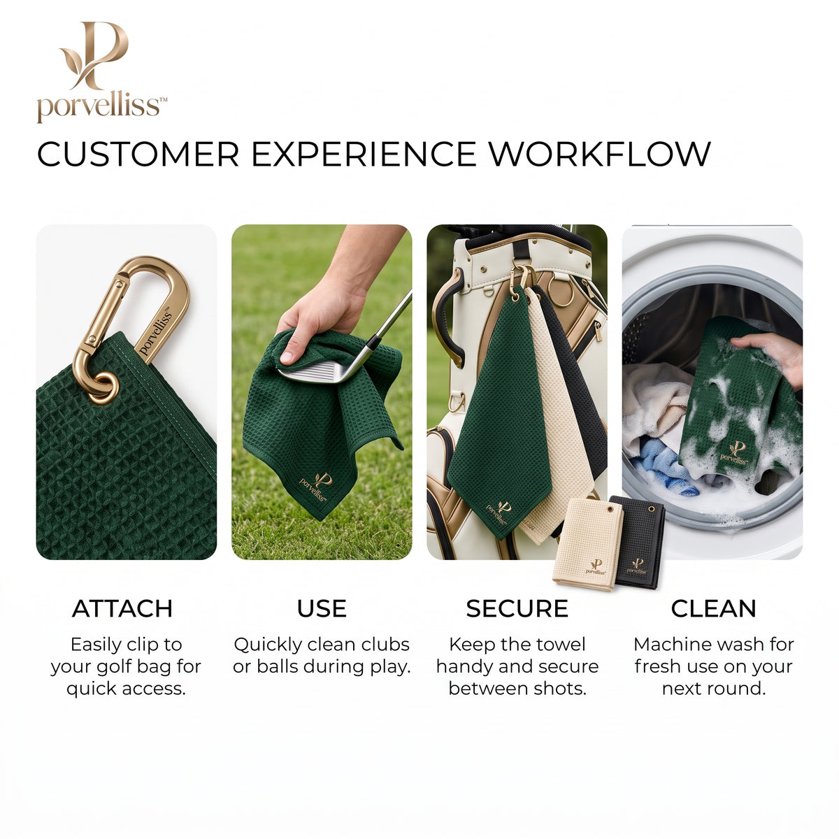 porvelliss™ Executive Golf Towel Collection
