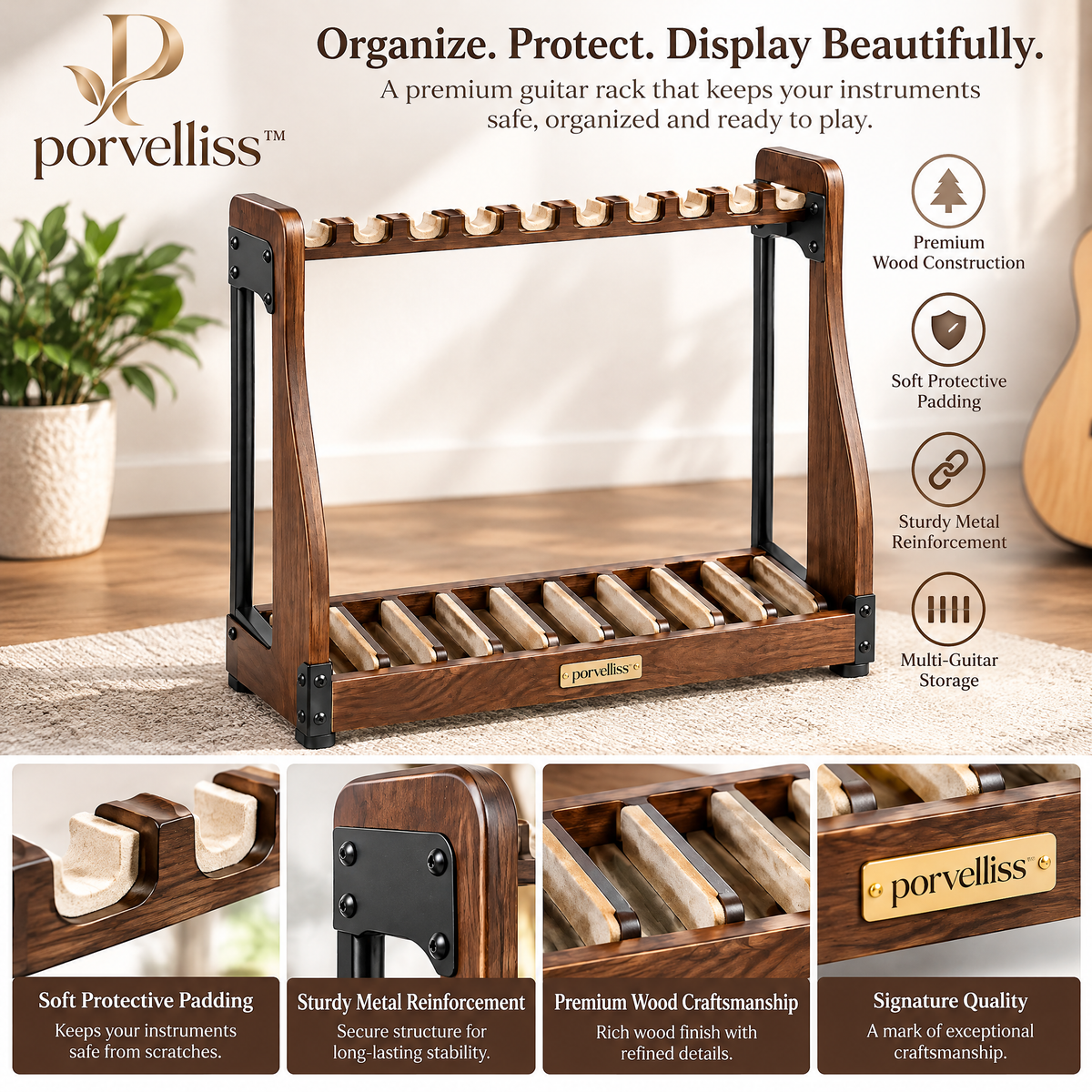 porvelliss™ Luxury Golf Club Storage Rack