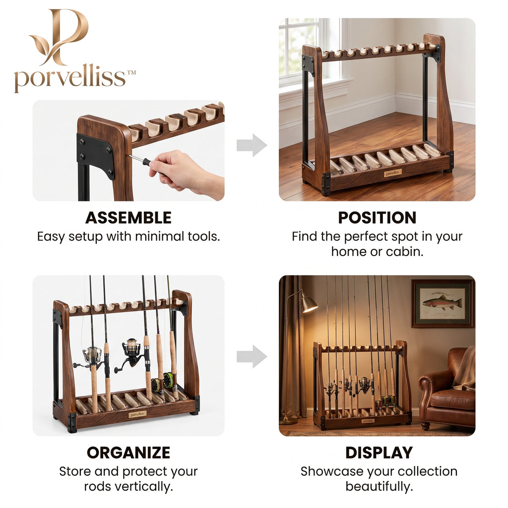 porvelliss™ Luxury Golf Club Storage Rack