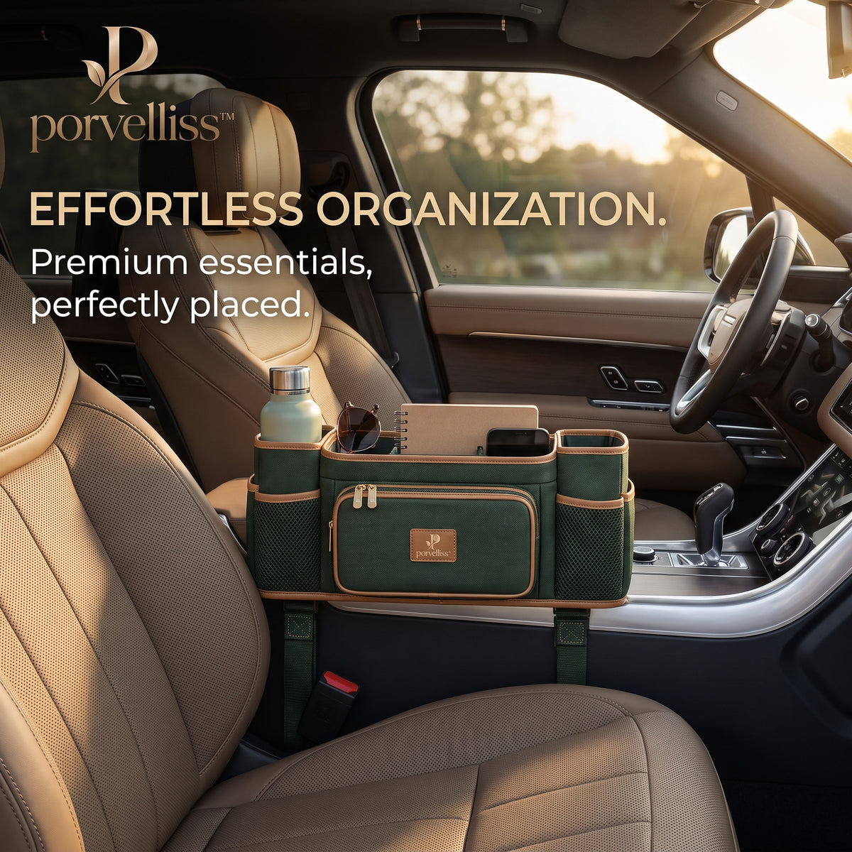 porvelliss™ Ergonomic Golf Cart Organizer